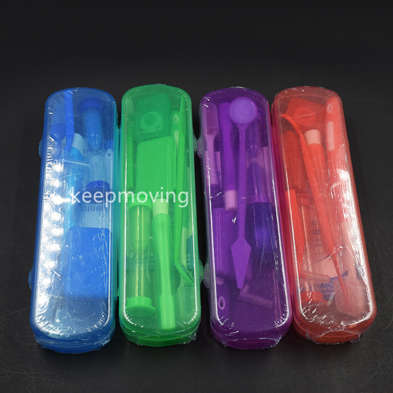 8 Pcs/set Dental Care Toothbrush Kit Orthodontic Teeth Clean Floss Wax Mirror