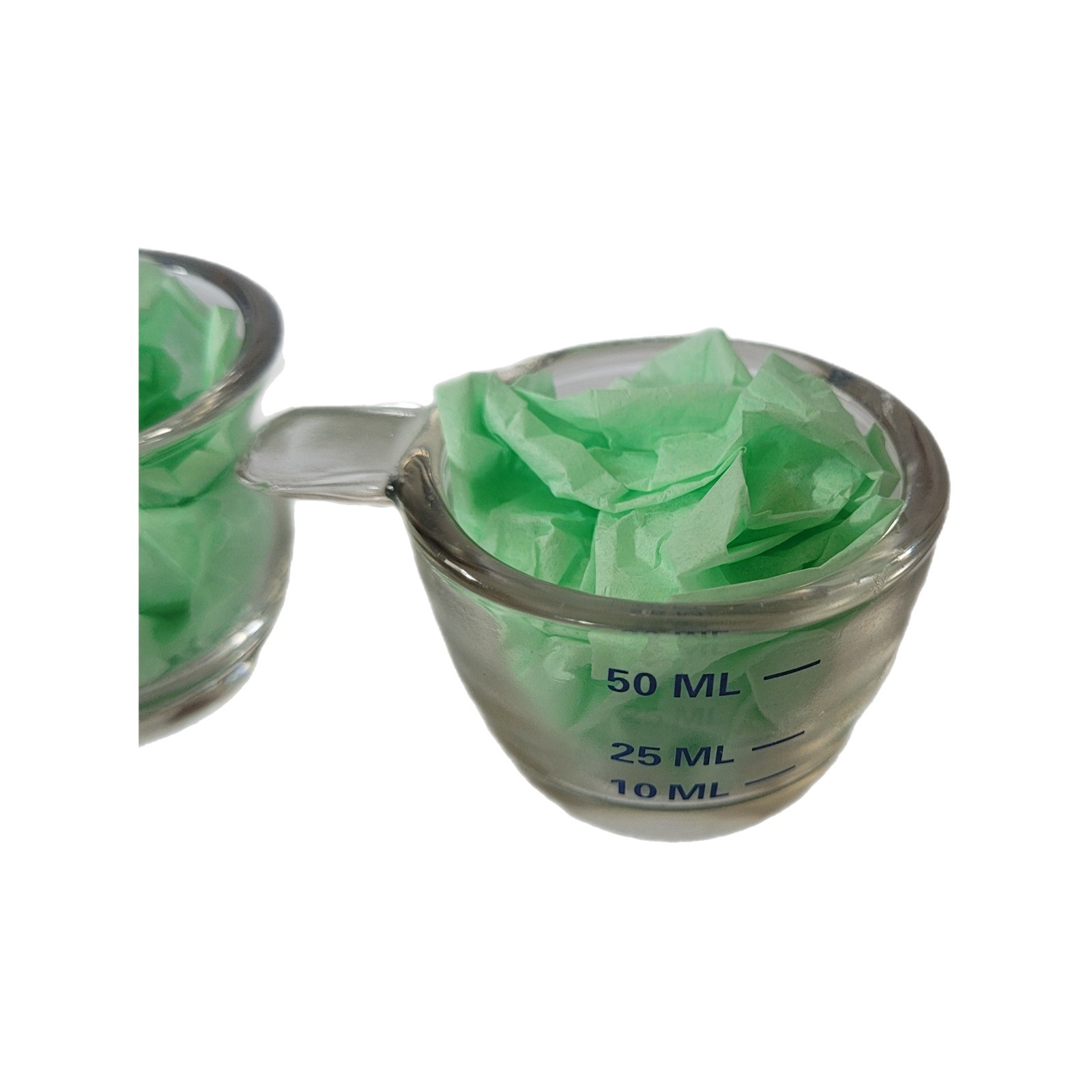 4 Piece Small Clear Glass Measuring Cups 200ml, 100ml, 50ml, 25ml