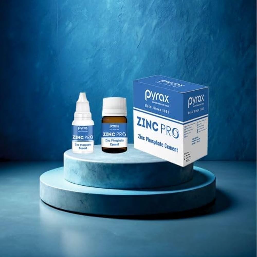 Pyrax Zinc Phosphate Cement Permanent Tooth Filling Dental Material Kit