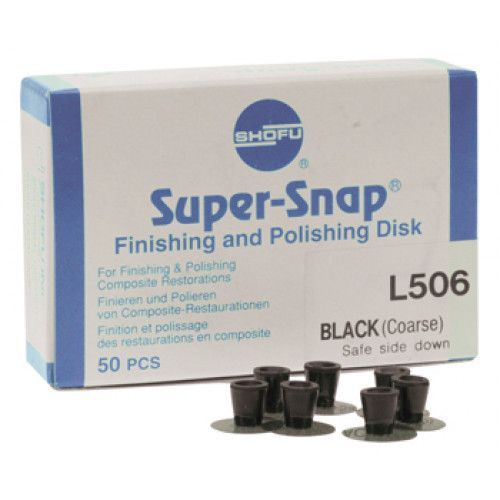 Shofu Super-Snap (Coarse) Black regular disc, 50/pk. Safe Side Down L506