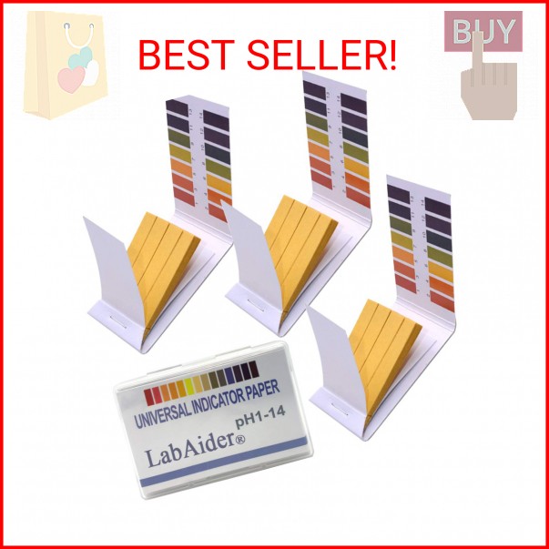 3 Pack pH.1-14 Test Paper Extensive Test Paper Litmus Test Paper 240 Strips pH T