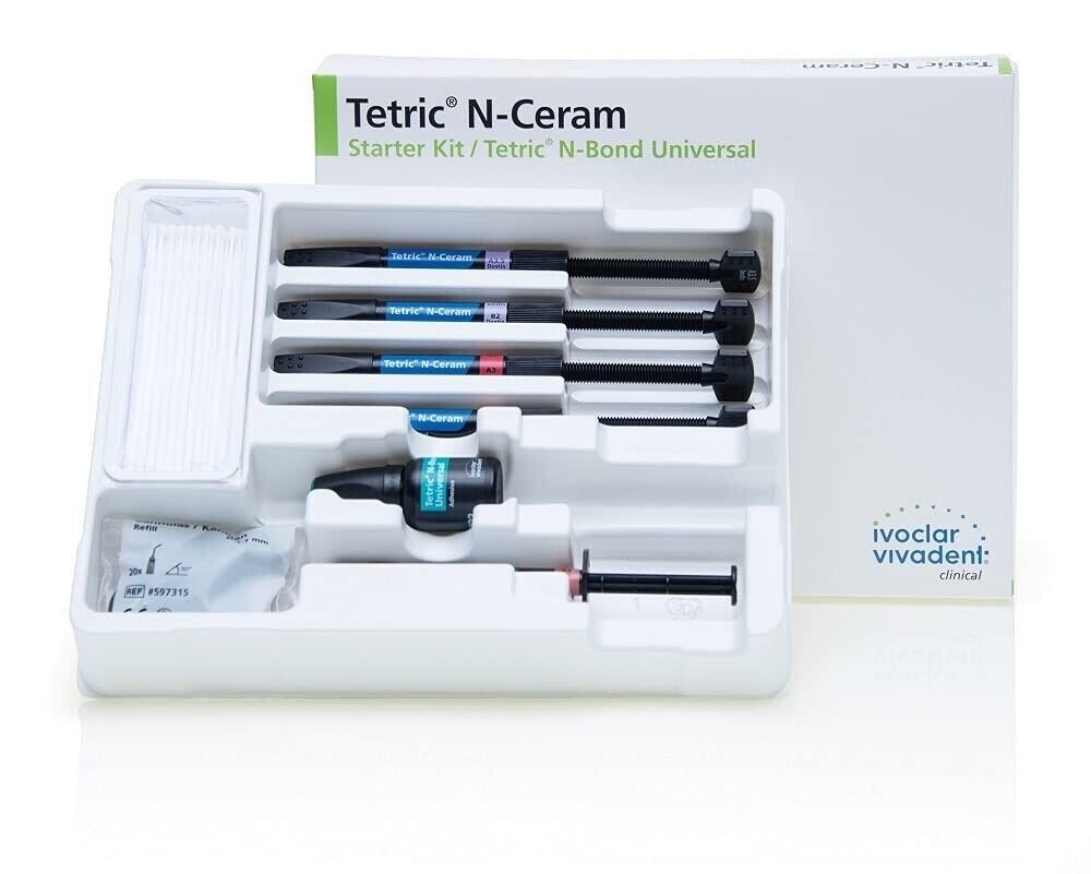 Ivoclar Tetric N Ceram Starter Kit Nano Hybrid Composite Material (Free Ship)