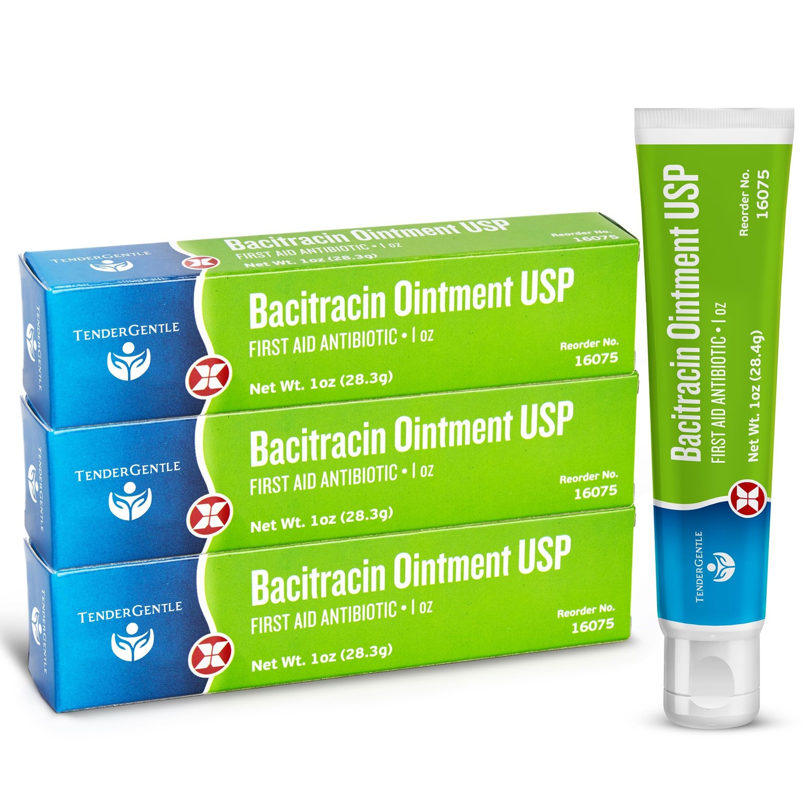 Bacitracin Antibiotic Ointment with Zinc USP – 1 oz Topical 3 Pack