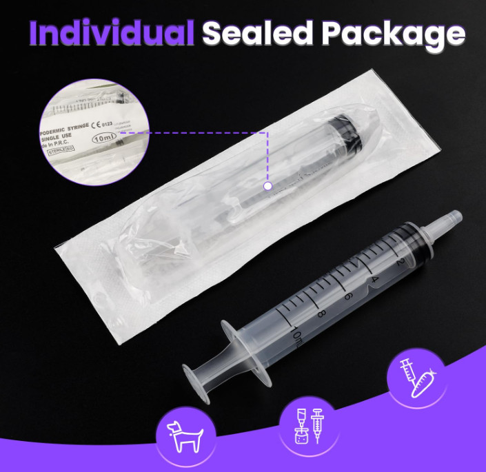 Plastic Syringes without needles 10ml Syringe 24 Pack