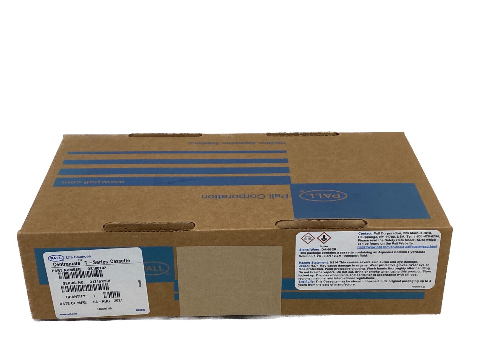 PALL CYTIVA Centramate T-Series Filter Cassette Omega PES 186cm2 100kDa OS100T02