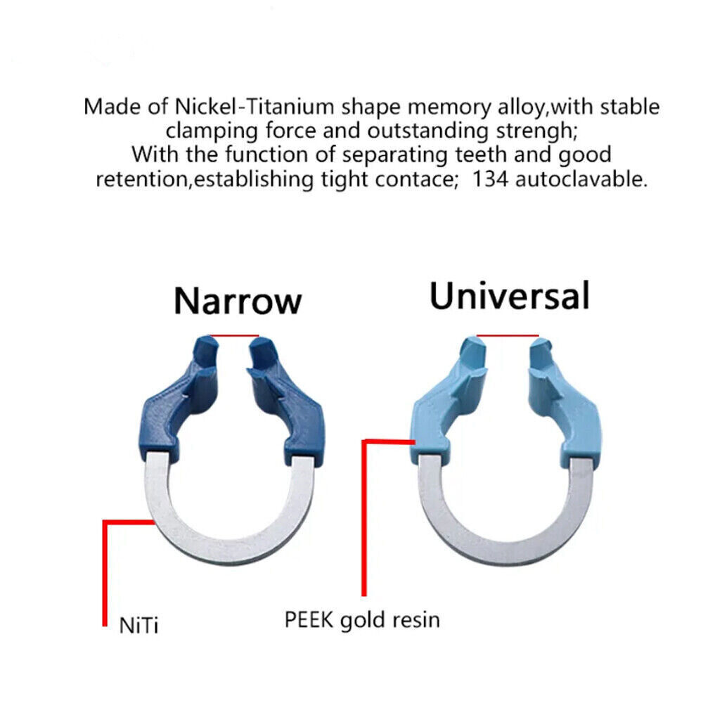 Dental Matrix Narrow Ring Titanium Clamp Matrices Fits Garrison Wagotrix Plier