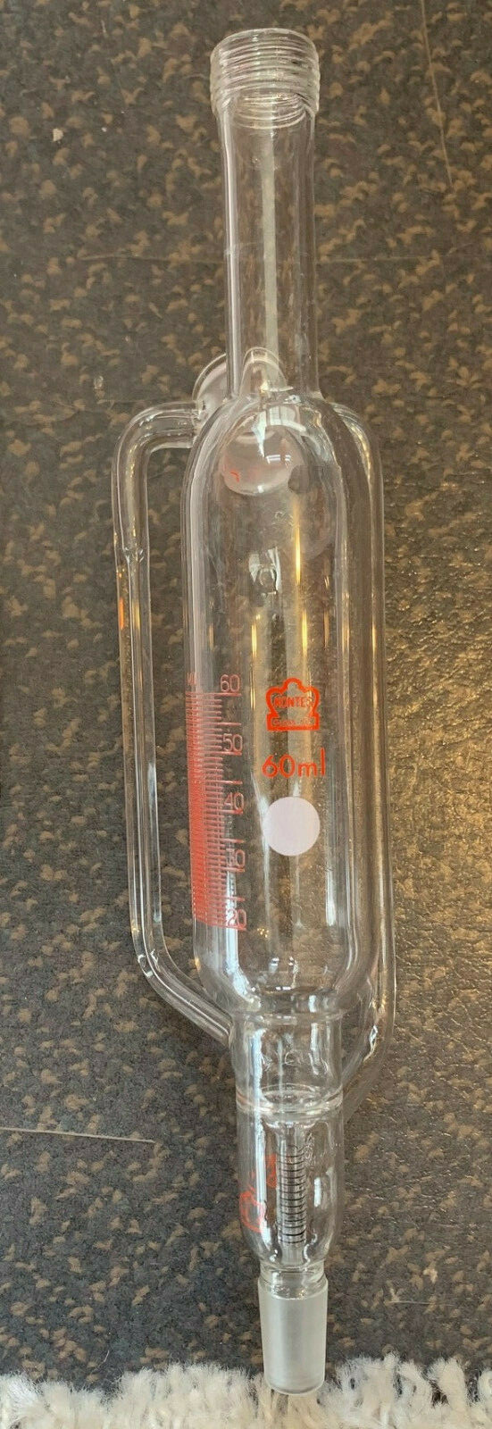 Kontes 60mL Constant Addition Funnel with 19/22, 14/20 Joint, graduated