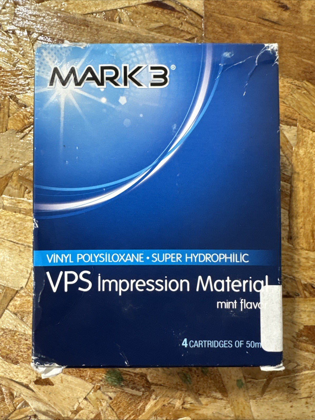 MARK3 VPS Impression Material – Light Body – Fast Set, 4 x 50 ml Cartridges