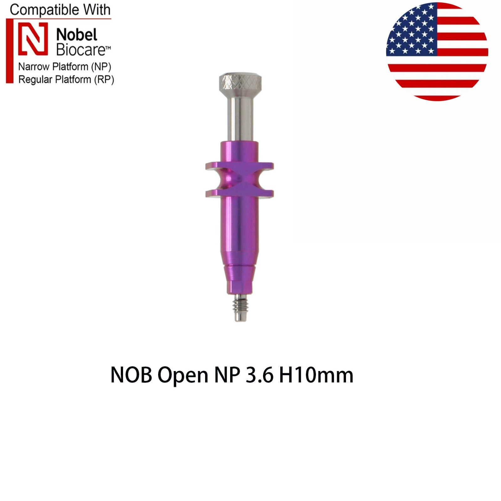 Scan Body Analog Nobel Active RP NP Impression Coping Transfer Open Close Tray
