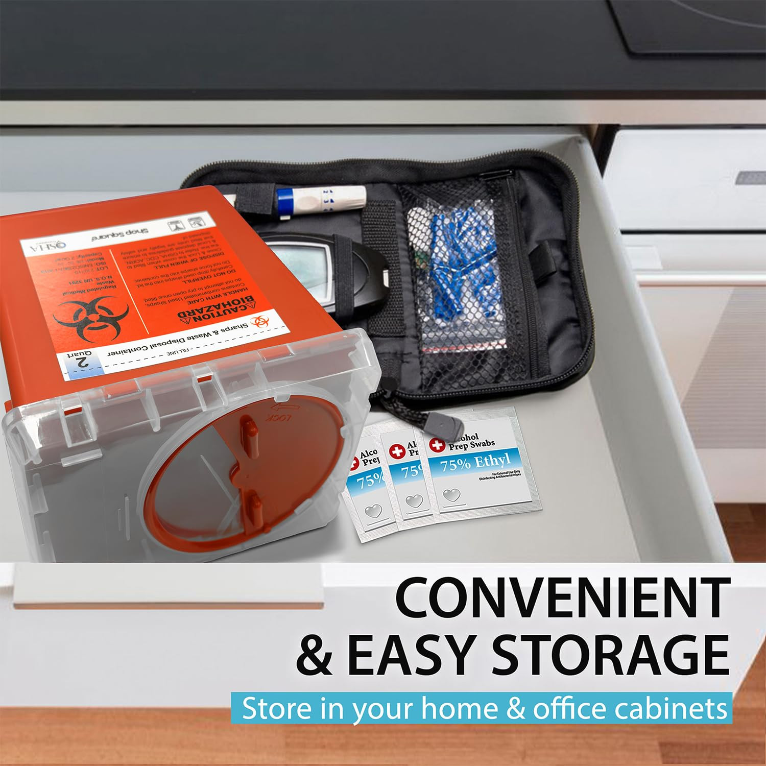 Sharps Container, Sharps Containers for Home Use, Needle Disposal Containers, Sh
