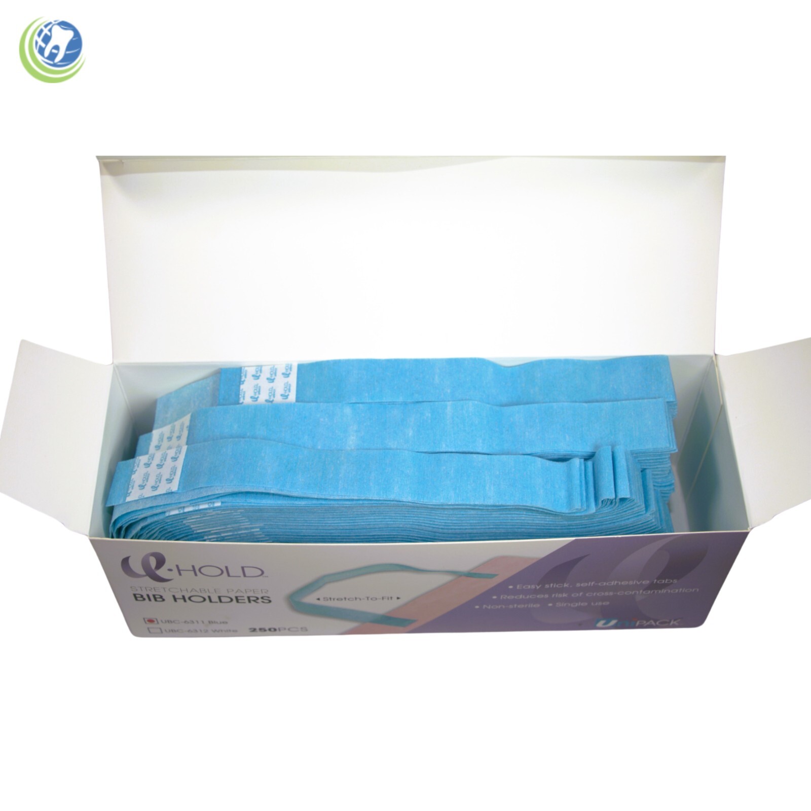 Dental Paper Disposable Aseptic Self-Adhesive Patient Bib Holder U-Hold Stretch