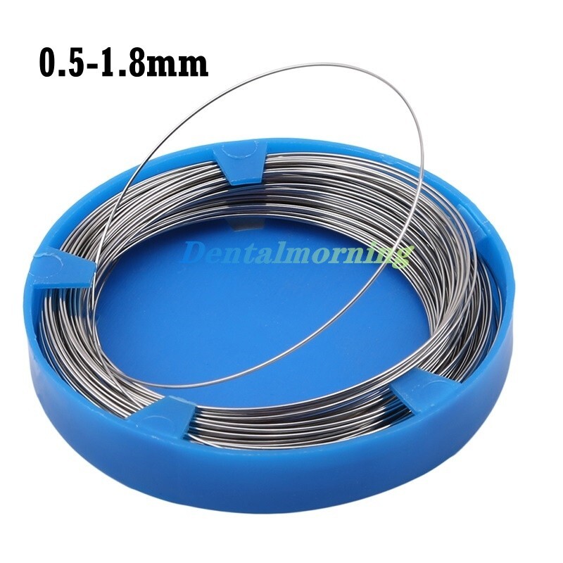 50g/box Dental Wires Dental Metal Line Stainless Steel Wire Round 0.5-1.8mm