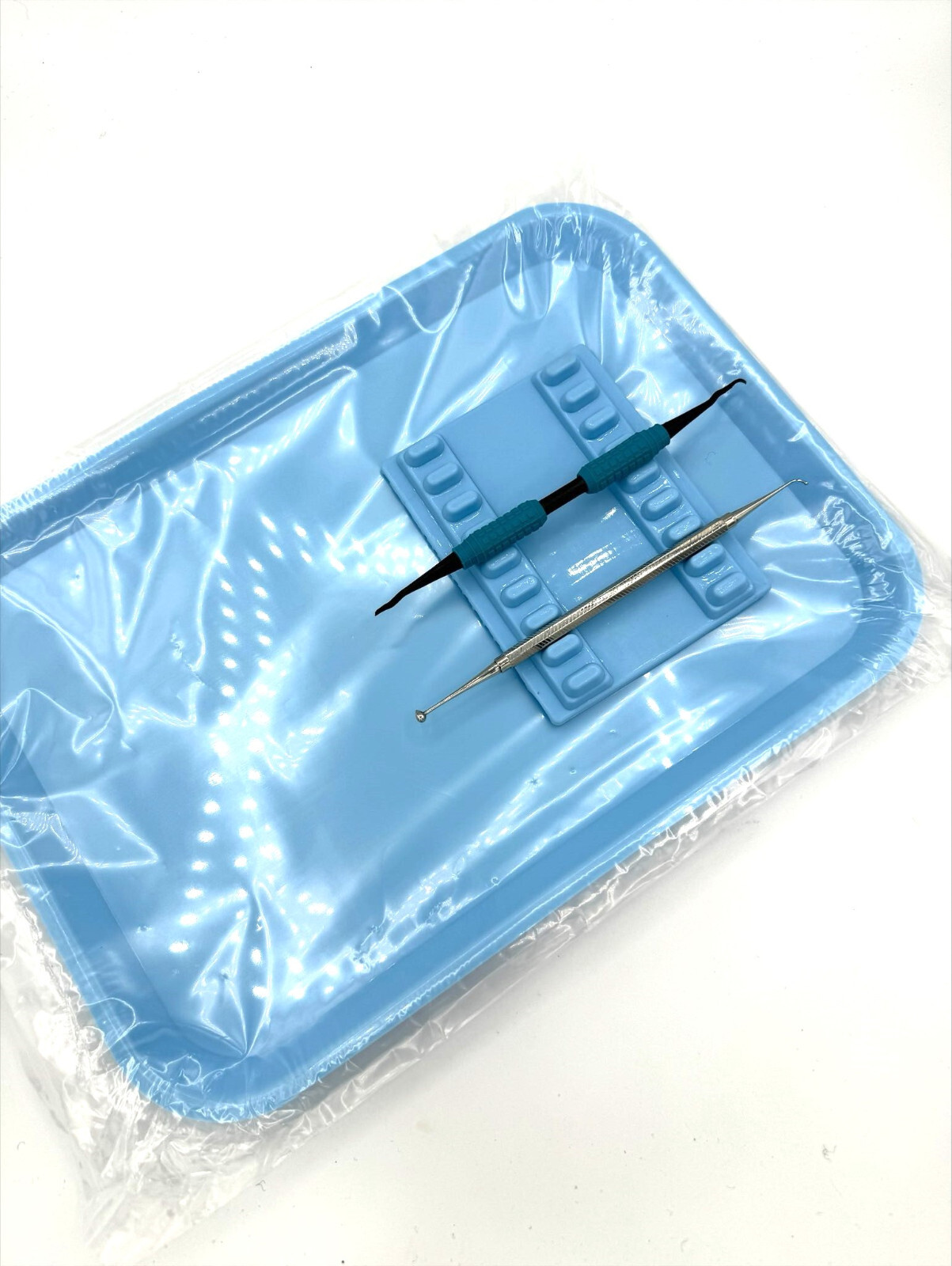5/Pack – DENTAL SET-UP TRAY FLAT SIZE B (RITTER) BLUE, 13-3/8″ X 9-5/8″ X 7/8″