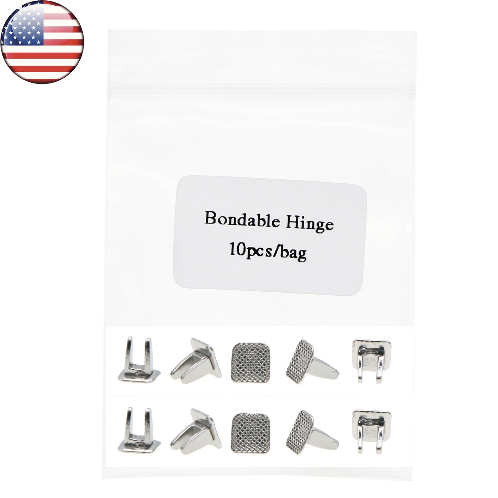 US Dental Ortho Bondable Hinges Bite Turbos Openner Tongue Tamers 10Pcs/Pack