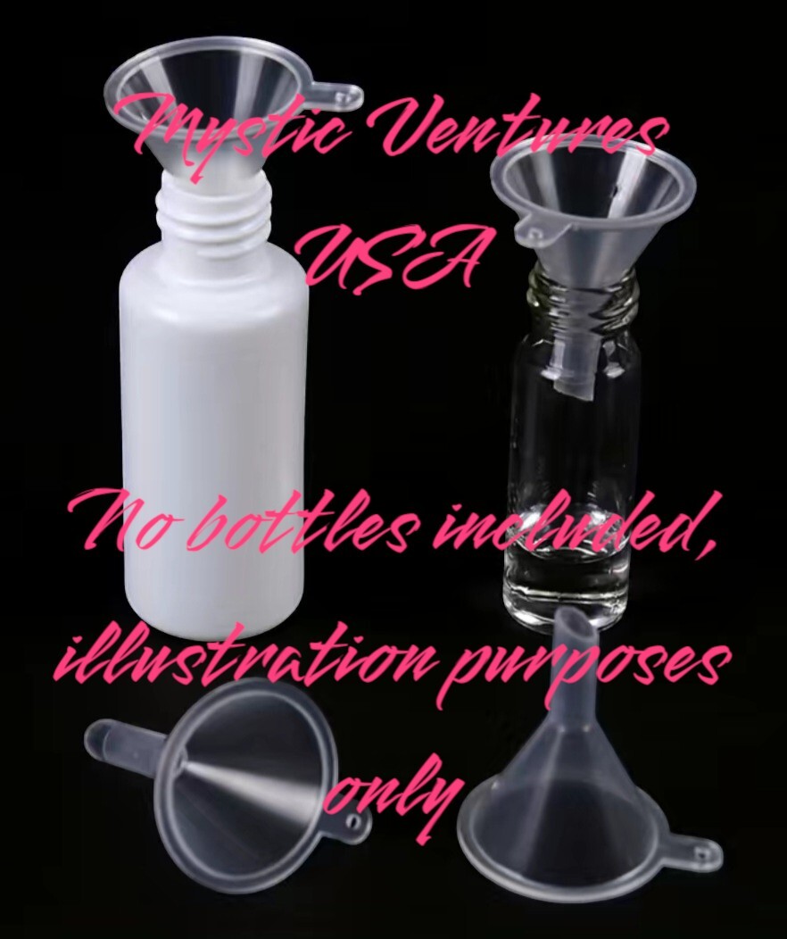 10 Pieces Small Mini Plastic Funnels For Perfume Essential Oils Liquid Powders