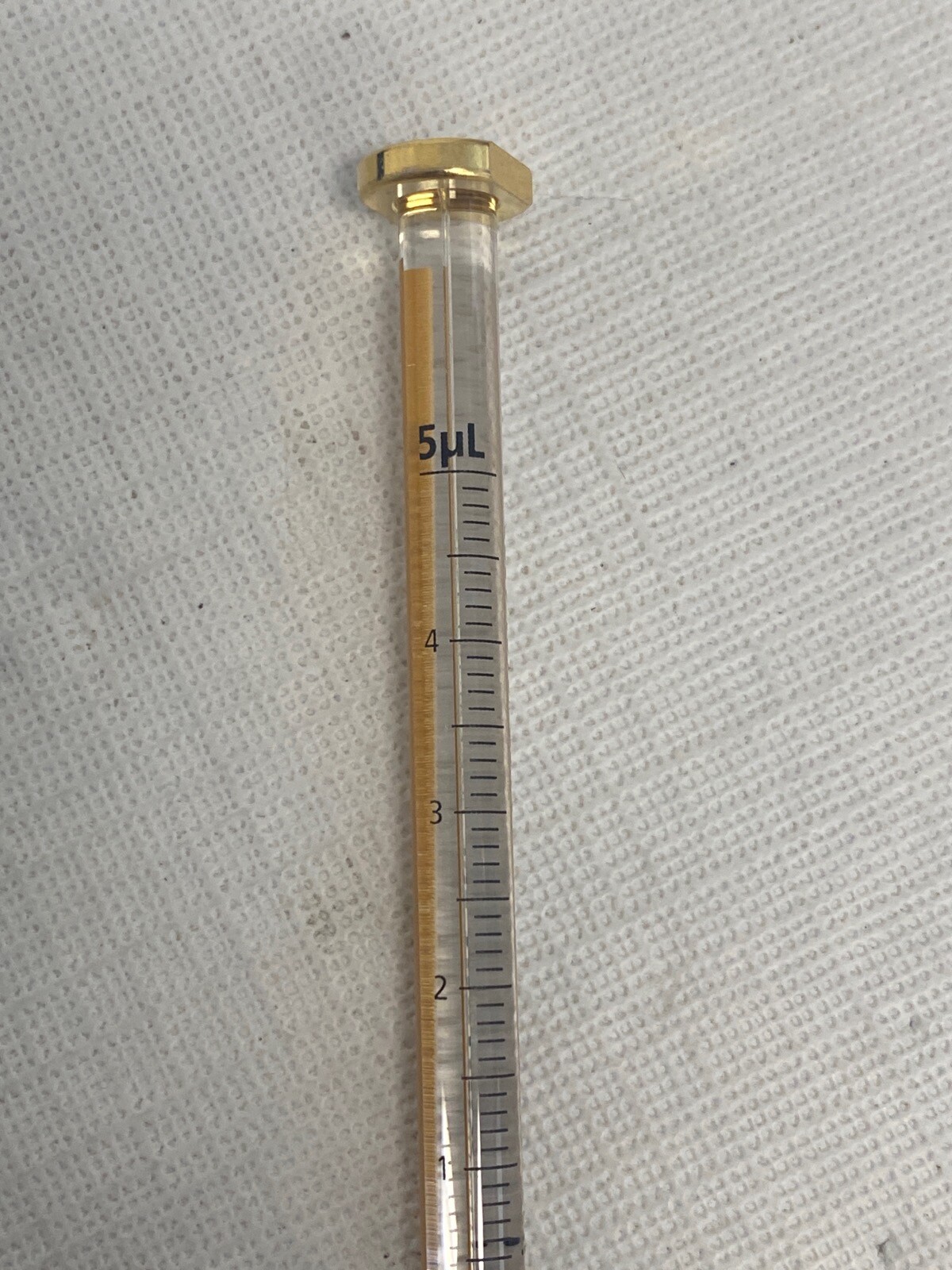 AGILENT 5uL Gold Standard Microliter Syringe Fixed Needle 23-26s/42 51811273 B