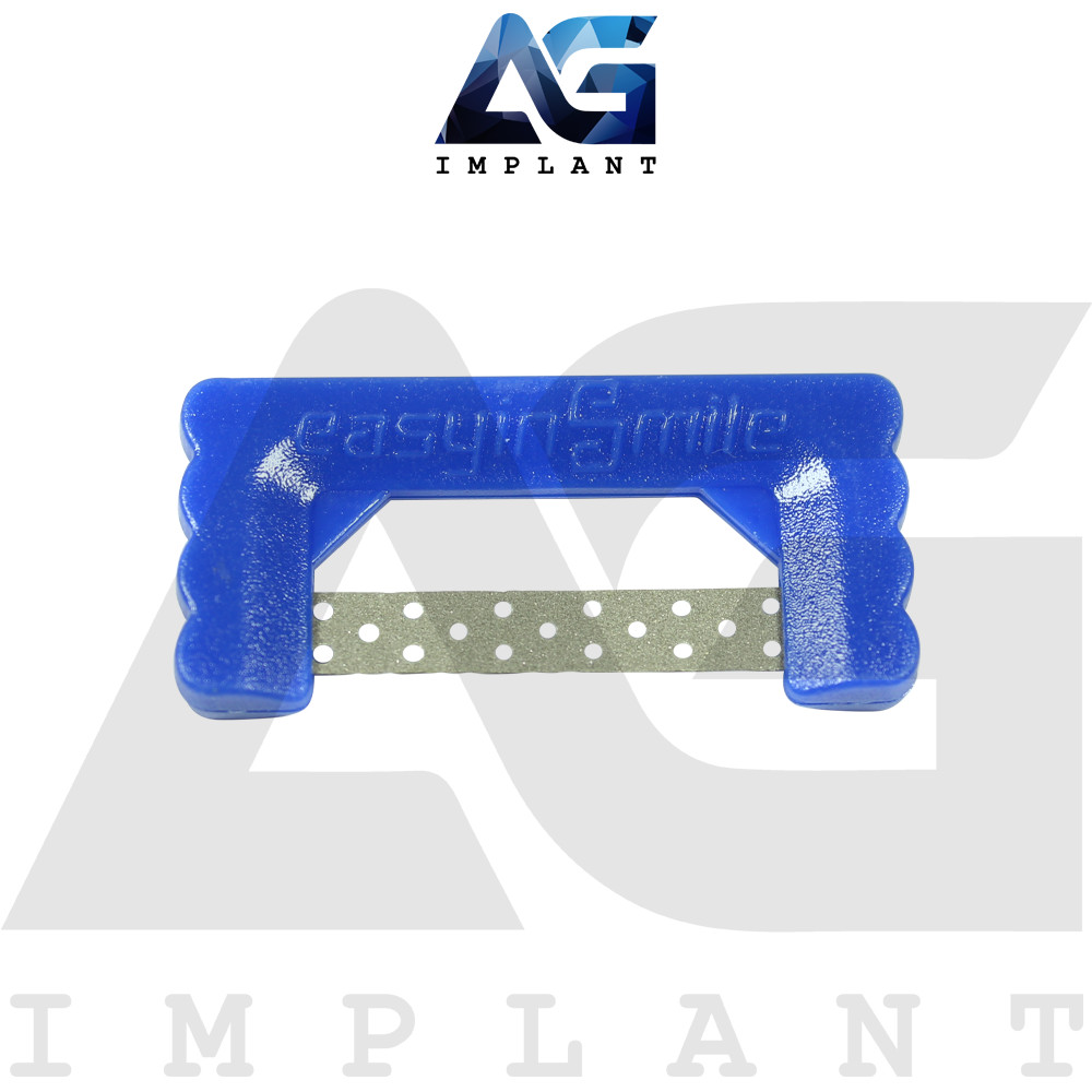 EasyinSmile® Perforated Dark Blue IPR Strips 10 Pcs Set 0.1mm Diamond Coated