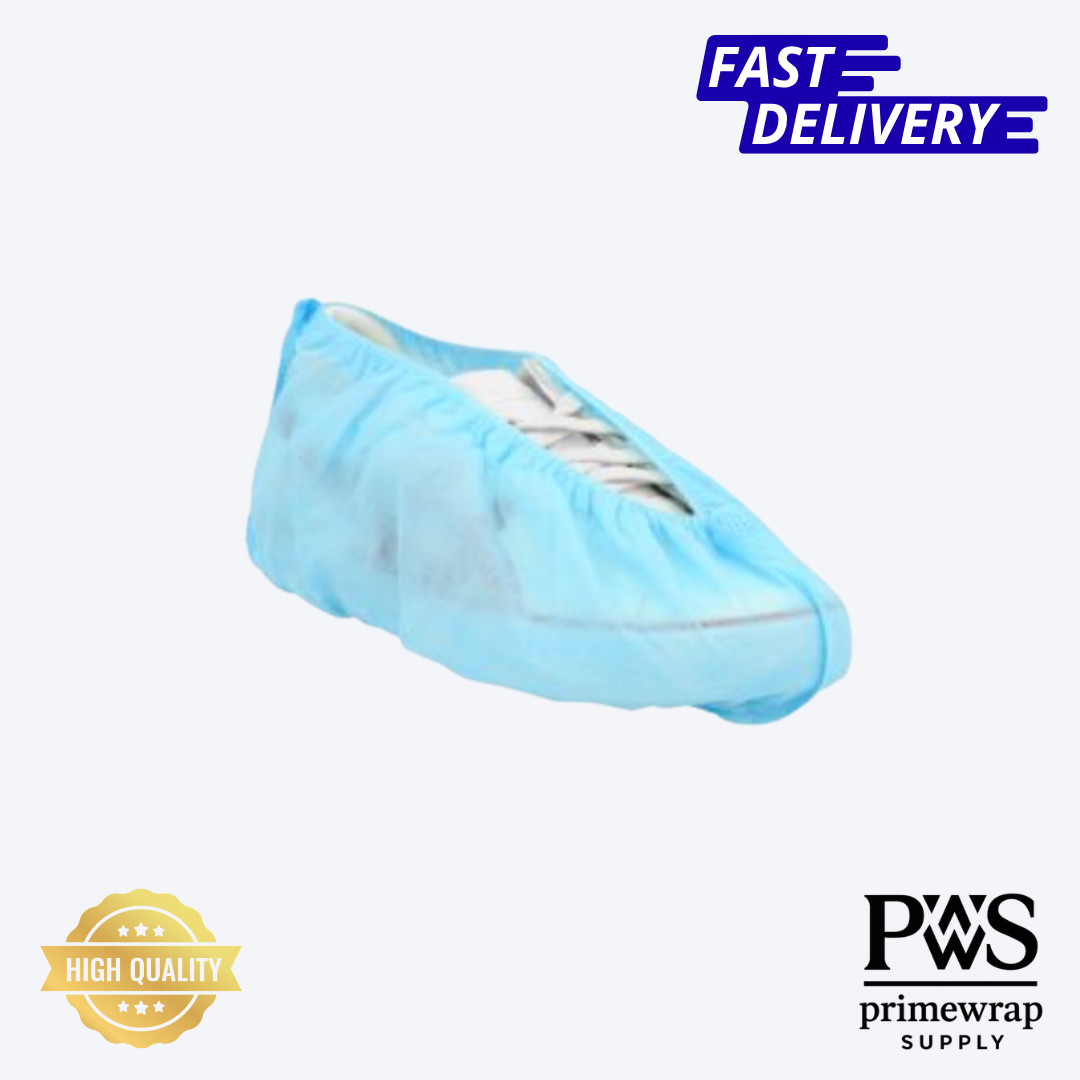 Blue Disposable Shoe Covers 300 PCS 40g PP Non Slip Protective Boot Covers