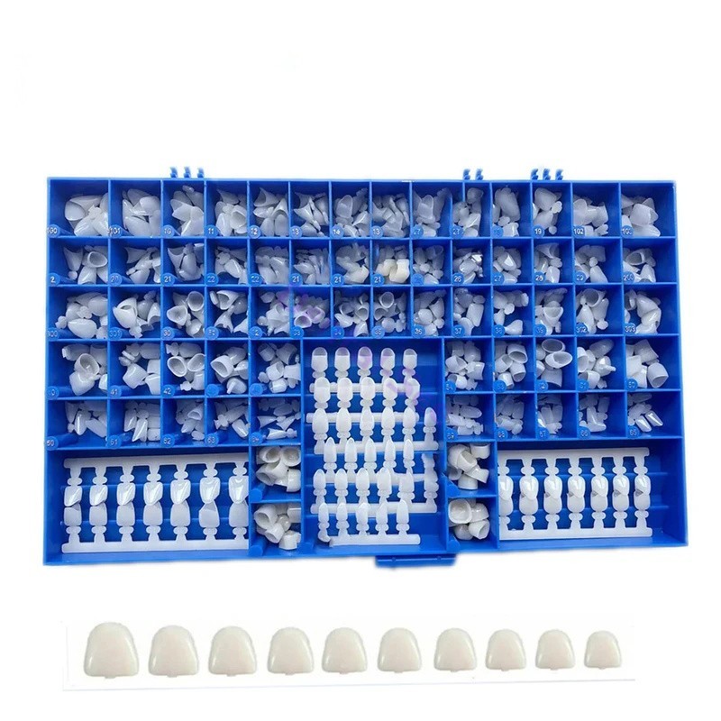 66Size 390Pc New Polycarbonate Temporary Dental Crowns Full Kit W Mold Guides US