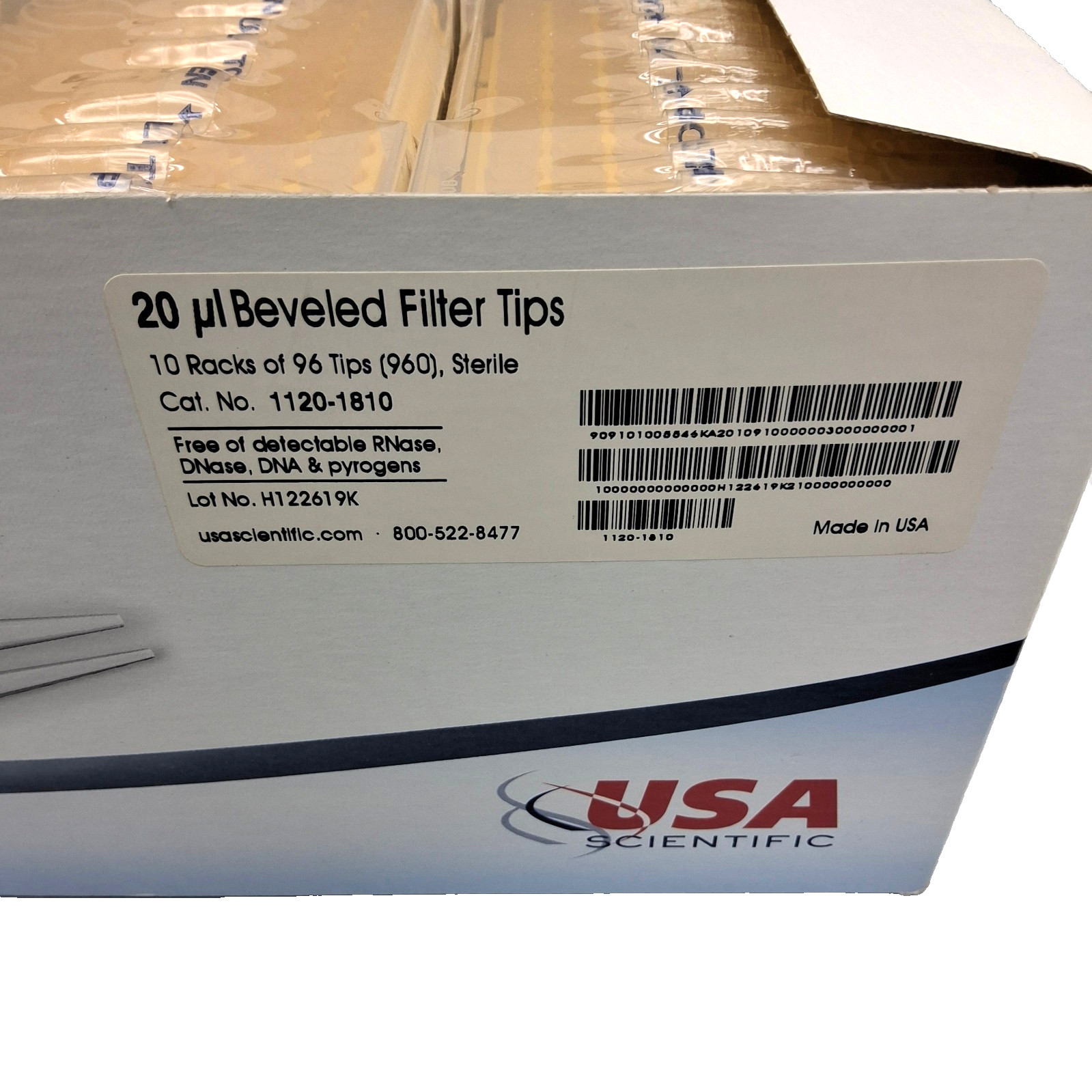 USA Scientific TipOne Filter Pipette Tips Lot 21 Trays 20uL 10uL 200uL Sterile