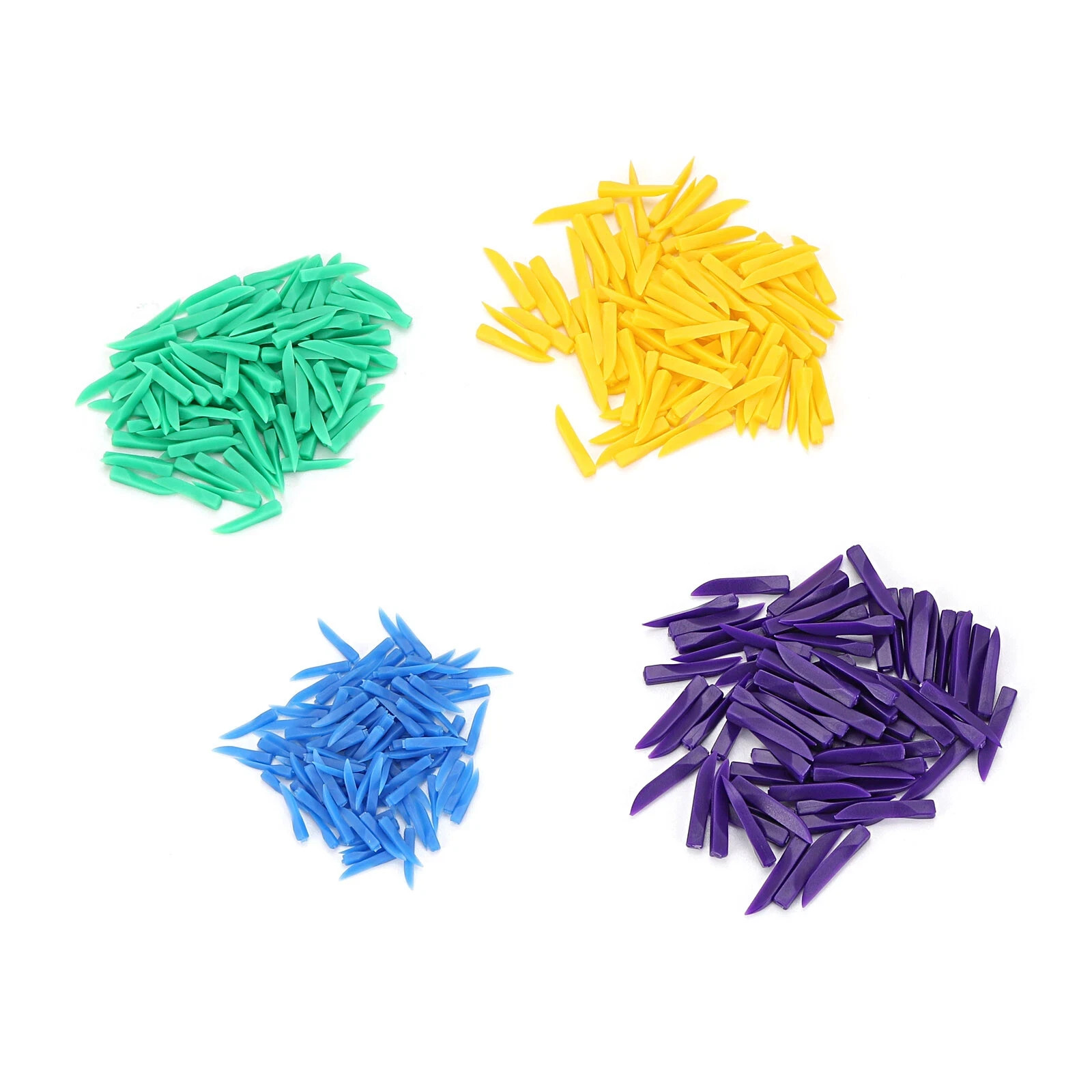 400 Pcs Disposable Dental Plastic Tooth Gap Diastema Wedges Denture Material