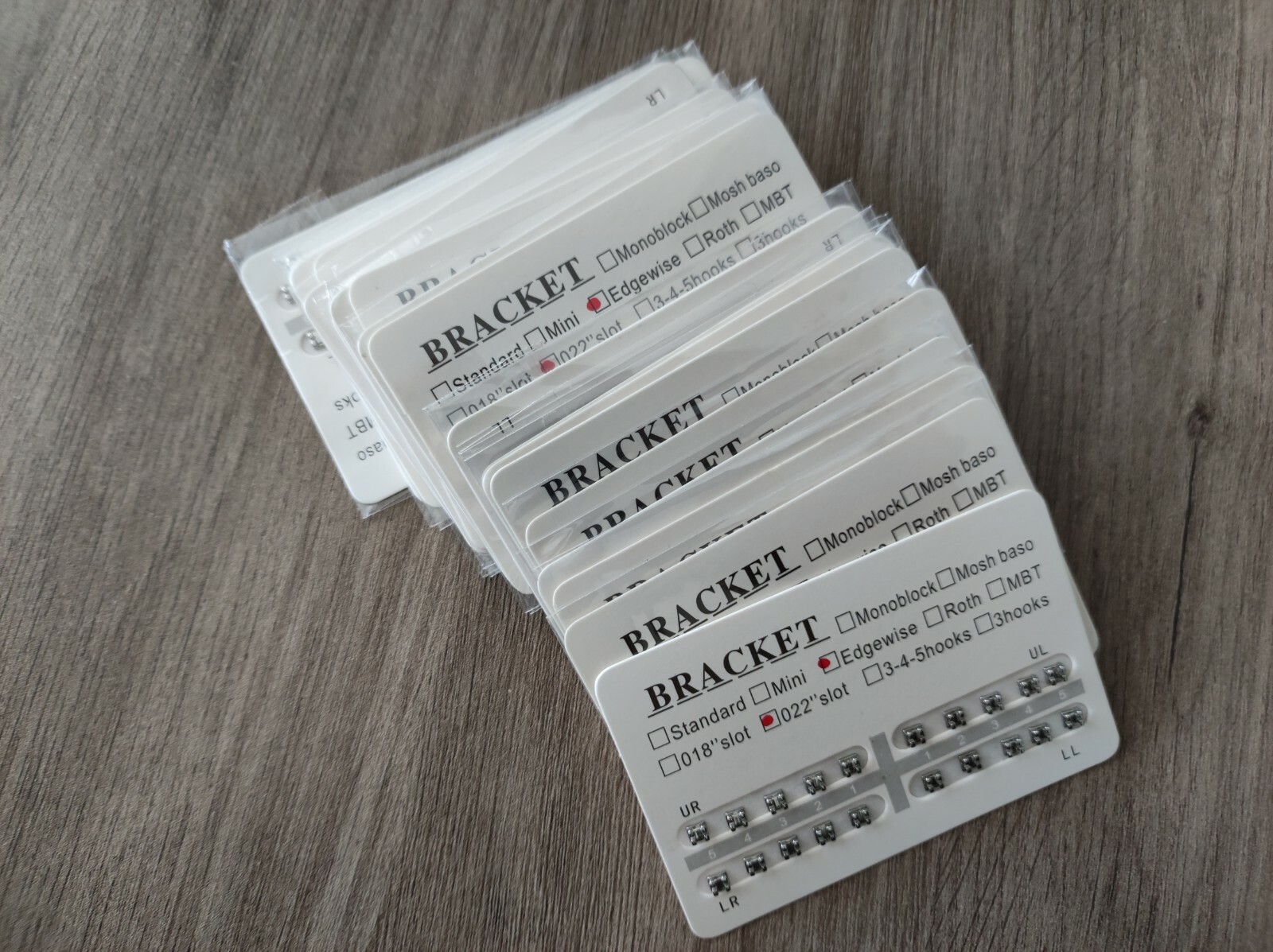 20Sets Standard Edgewise 022 Slot no Hook Dental Orthodontics Brackets Braces