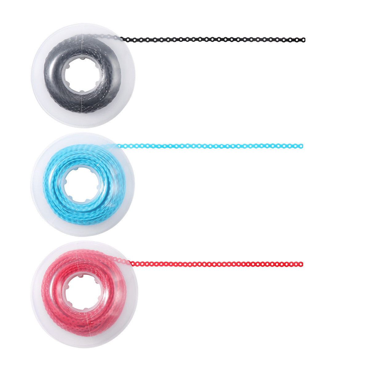 AZDENT Dental Orthodontic Colored Elastic Power Chains Continuous Short & Long