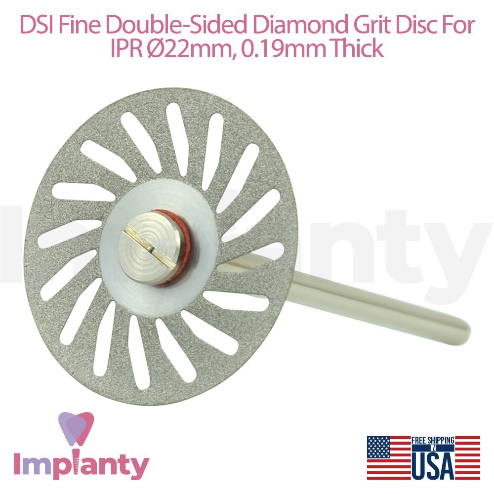 Dental Fine Double Sided Diamond Coated Grit Separator IPR Flexible Disc Ø22mm