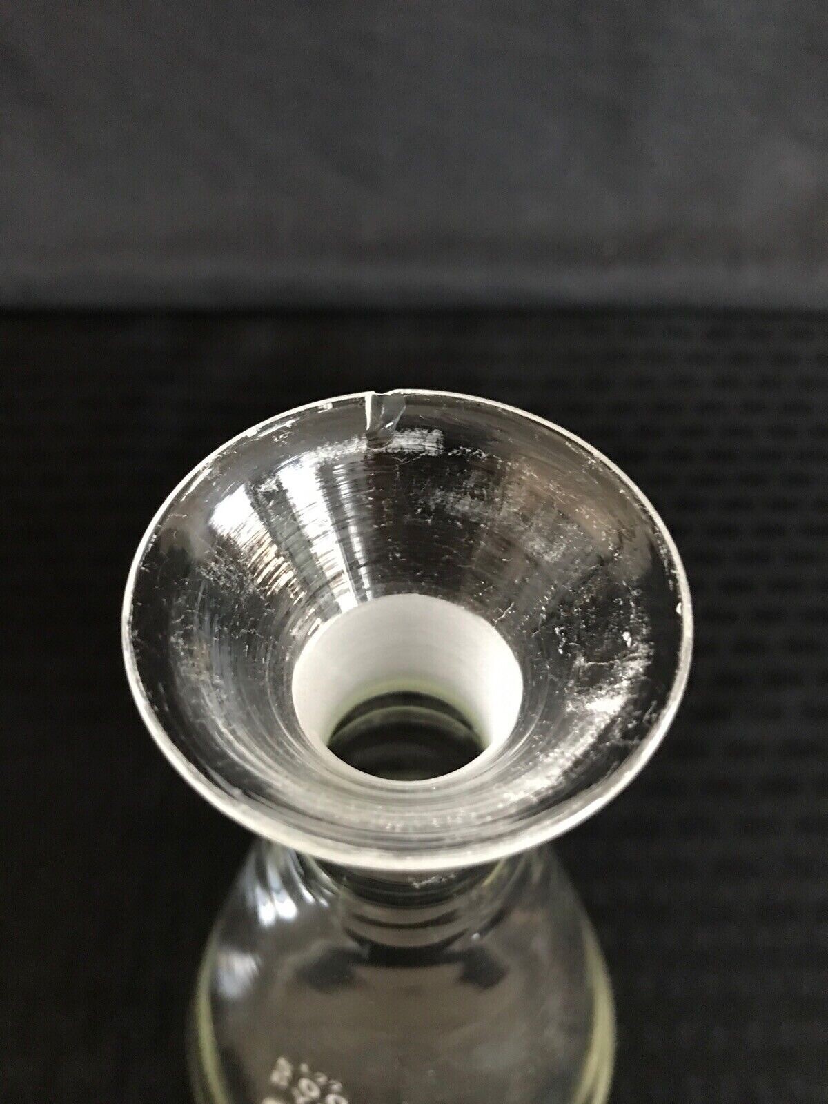 (3) CORNING PYREX 500mL Glass Determination Erlenmeyer Flask w/ #22I Std Stpr B