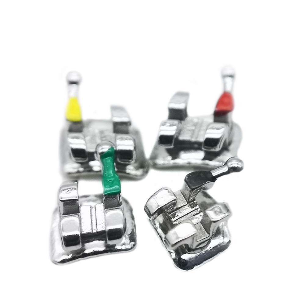 Braces Kit – 200pcs/Box Bondable Metal Brackets For Teeth 0.022 Slot With 3 H…