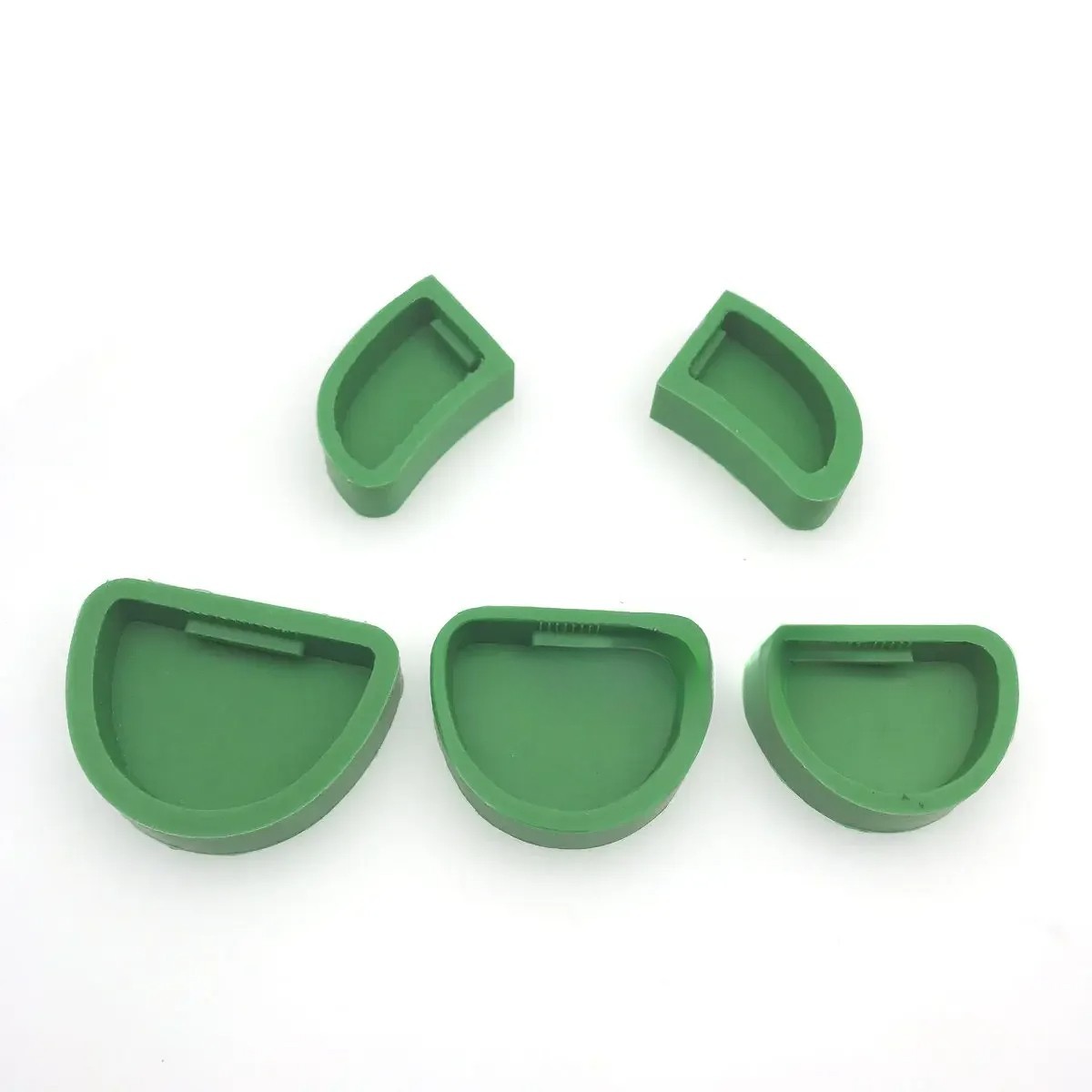 5Pcs/Set Dental Model Base Slotted Type Silicone Without Tonguel Impression Tool