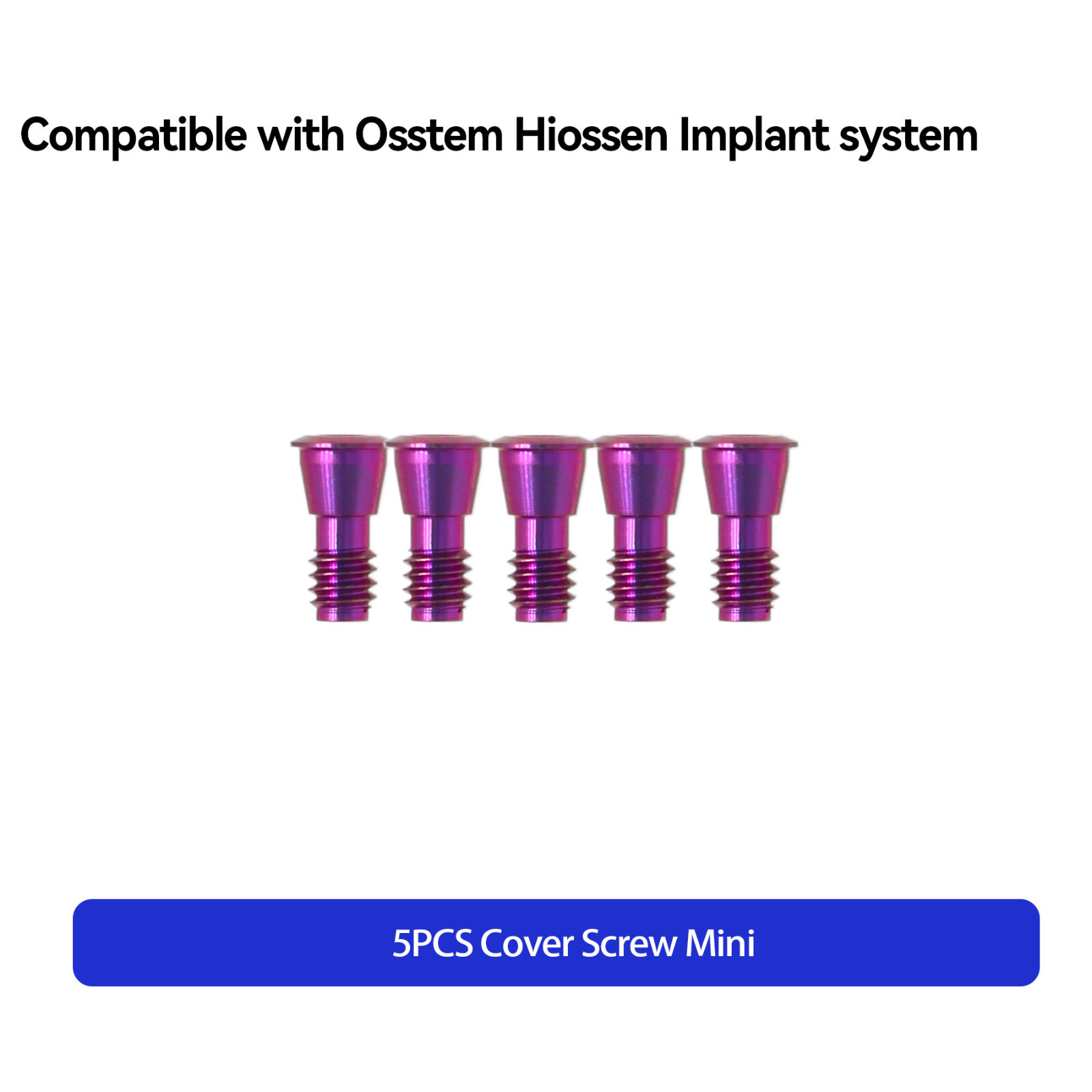 Dental Cover Screws Mini Regular for Osstem Hiossen Healing Abutment Hex 1.2