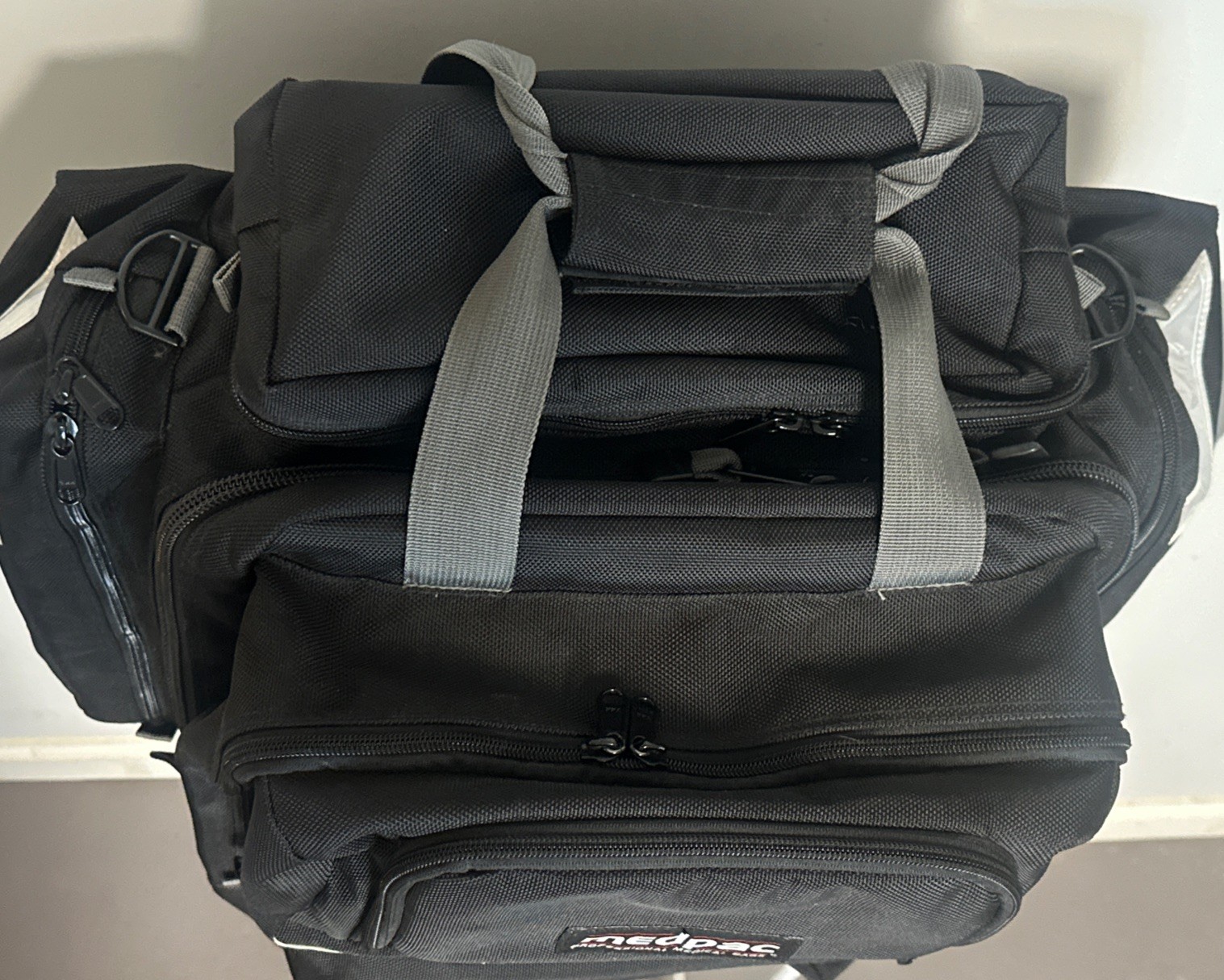 Medpac Professional Medical Bag Black Backpack First Aid Trauma #10370B BacPac