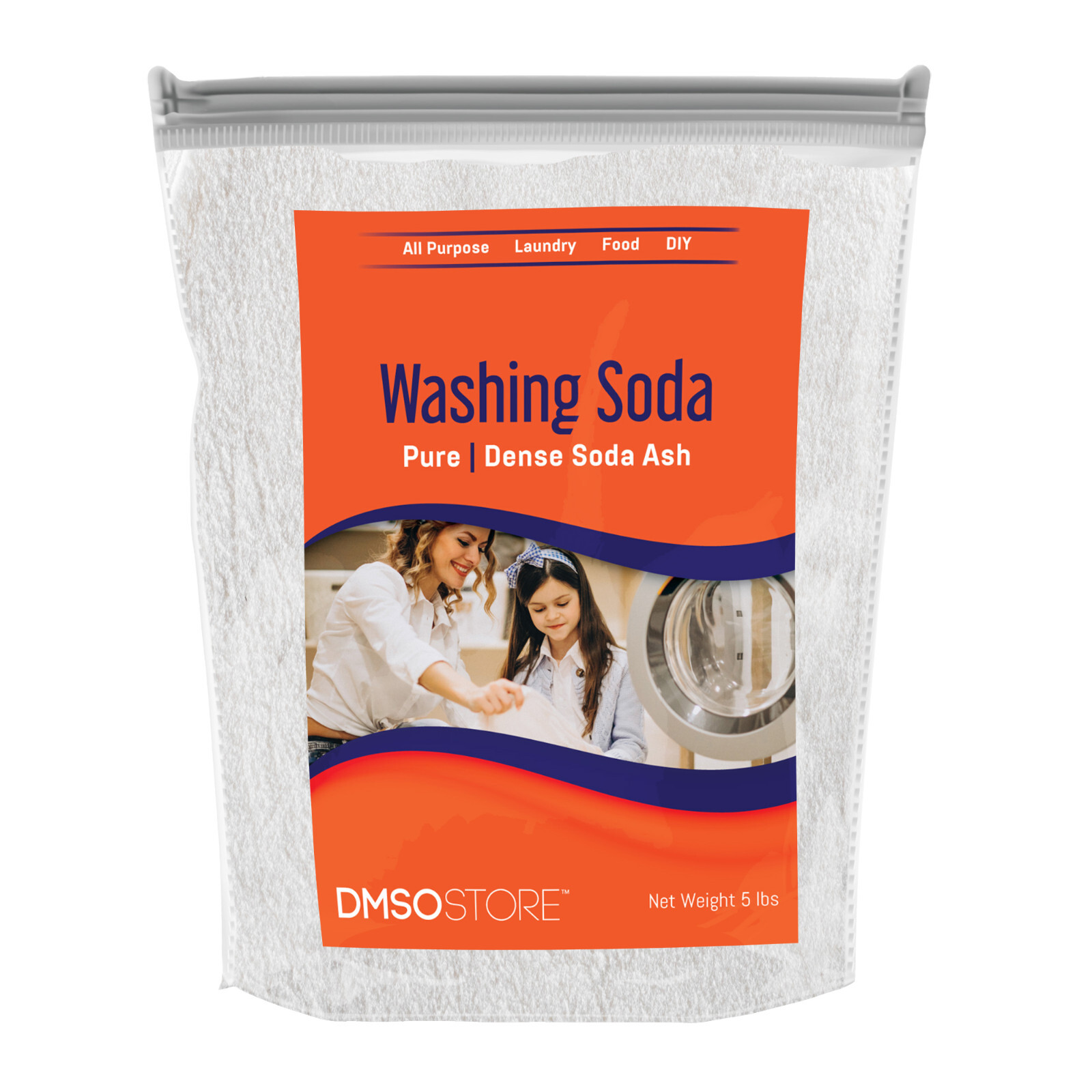Sodium Carbonate (Soda Ash) 99.95% Purity: Laundry Washing Soda 5lb