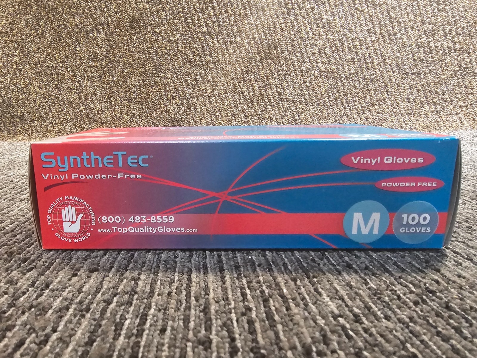 (QTY 1000)Top Quality Manufacturing 630 SyntheTec Medium Vinyl Gloves PowderFree