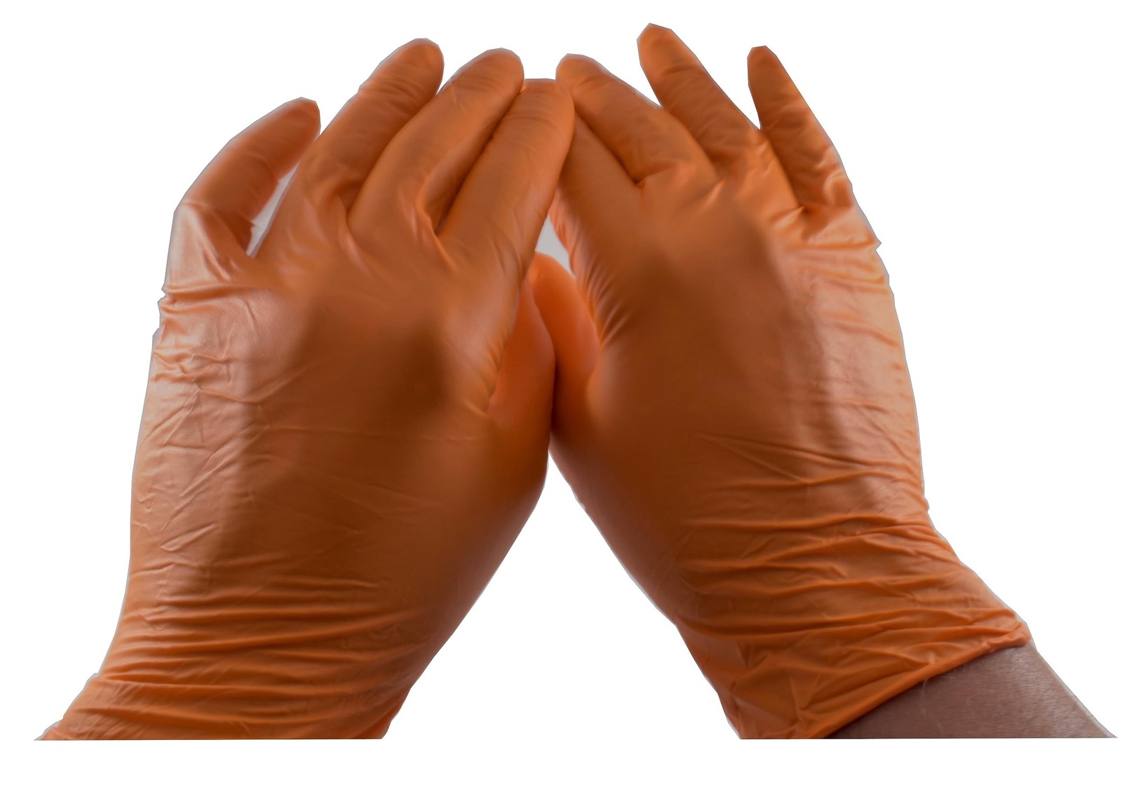 Orange Mamba Super Strong Nitrile 100 Glove Box Textured Grip Medium