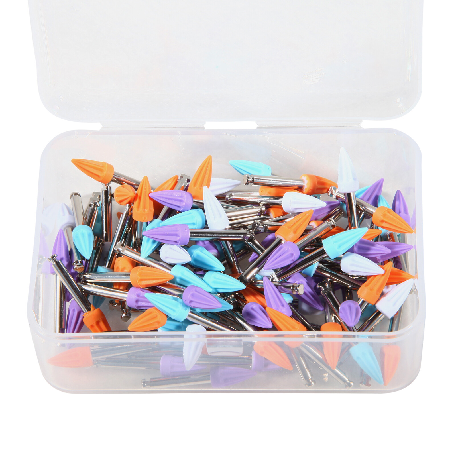 100PCS Prophy Cup Latch Type RUBBER DENTAL TOOTH POLISHING CUP Tapered shape