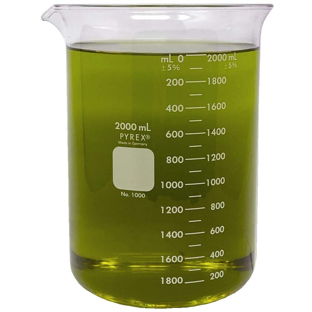 2000ml Glass Beaker, Griffin Low Form, Graduated, PYREX 1000-2L (Single)