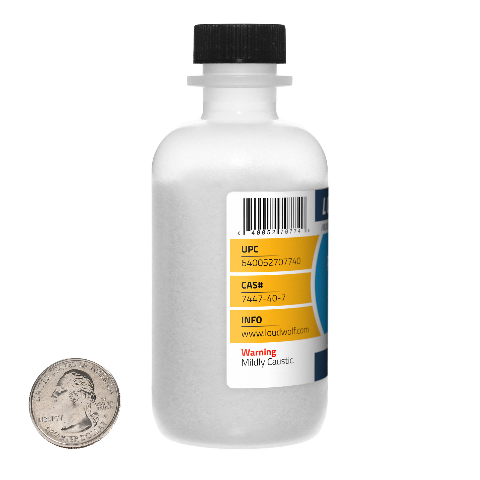 Potassium Chloride / 2 Pounds / 8 Bottles / 99% Pure Food Grade / Fine Powder