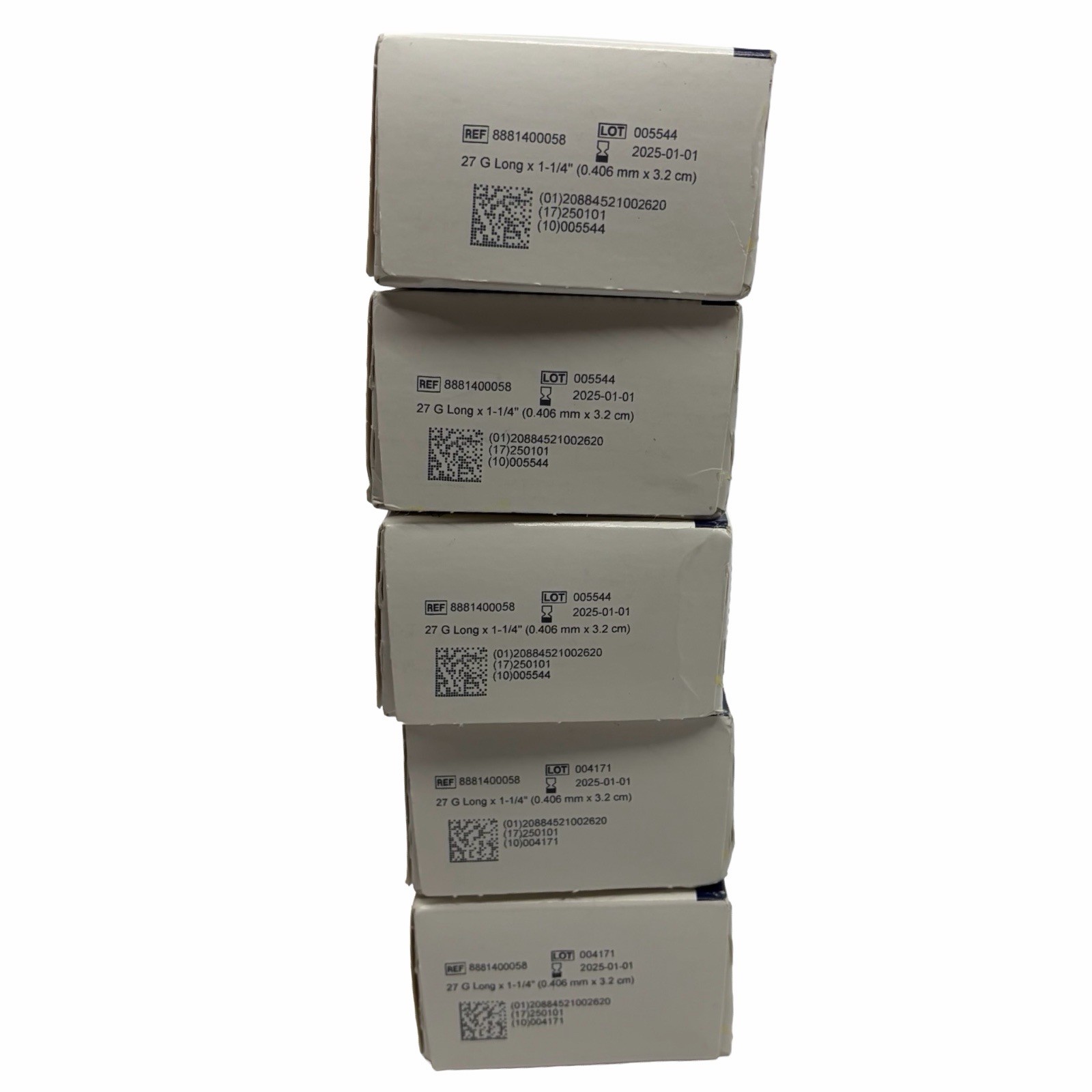 COVIDIEN Monoject Dental Needle Plastic Hub 27g Long 1 1/4” Lot Of 500/5 Boxes