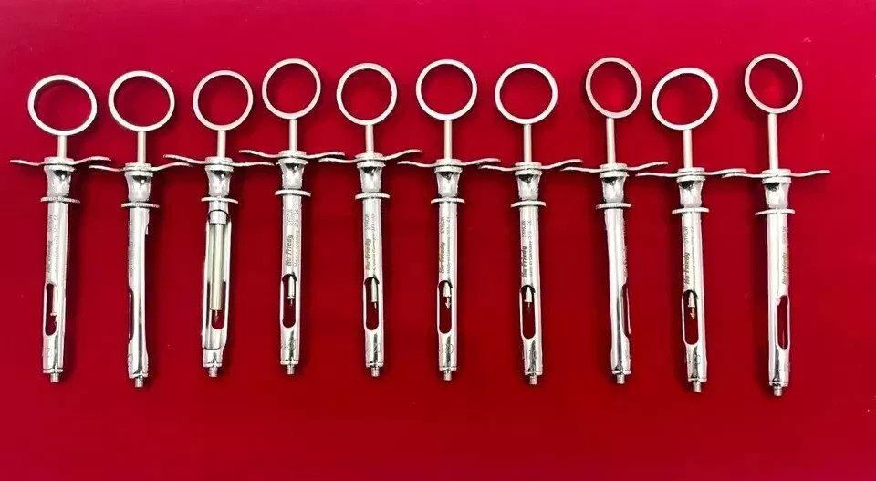 Lot of 20 Hu-Friedy CW Style Dental Anesthetic Aspirating 1.8ml Syringe SYRCW