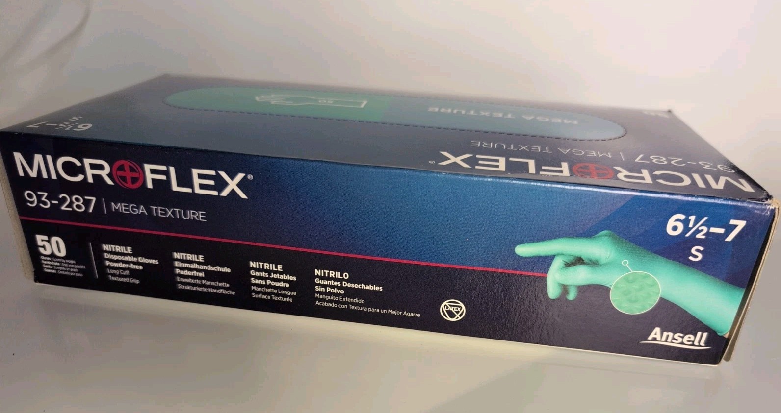 MICROFLEX Disposable Gloves: Chemical-Resistant, Small (6-1/2 – 7), Pack Of 50