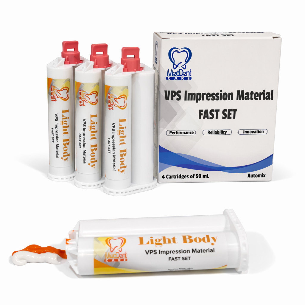 Dental VPS Light Body Impression Material Fast Set 50ml Cartridge