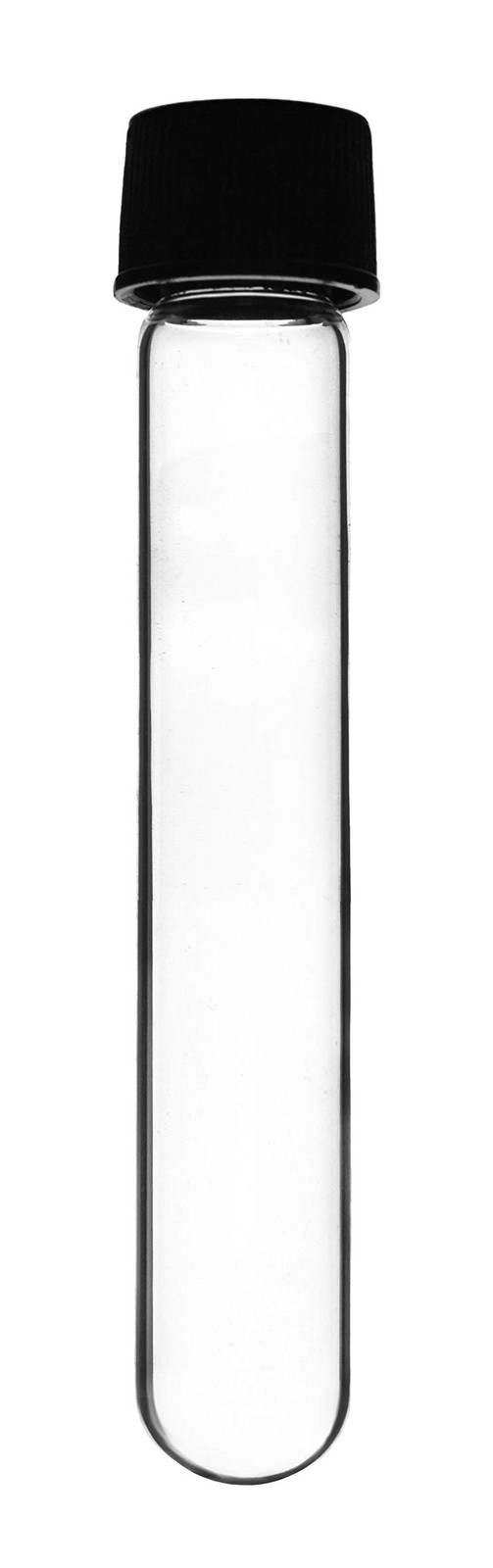 12PK Test Tubes, 30ml – Bakelite Screw Cap with Rubber Liner – Borosilicate…