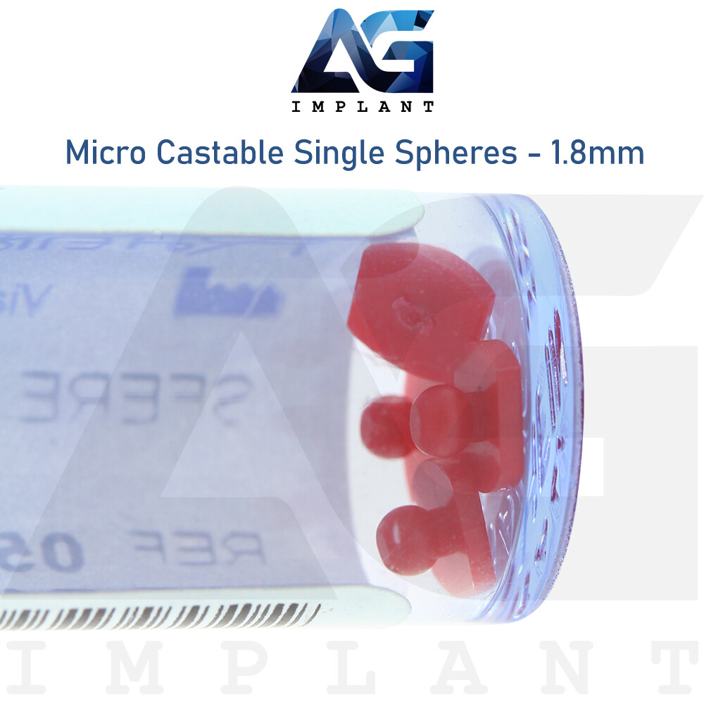 4 Micro Castable Single Spheres OT Cap Ball Attachment Rhein83