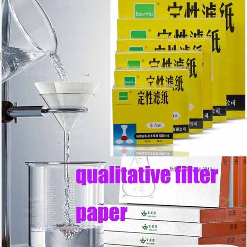 100pcs glassware Chemistry Qualitative Lab Filter paper Funnel Filtration