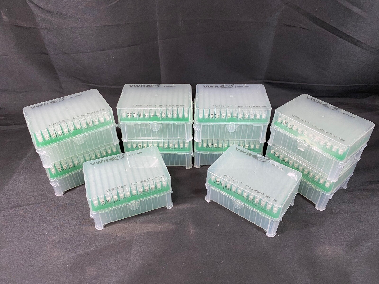 VWR 200µL 96-Rack LTS Compatible Filtered Pipette Tips Low Ret 76322-16(960/cs)
