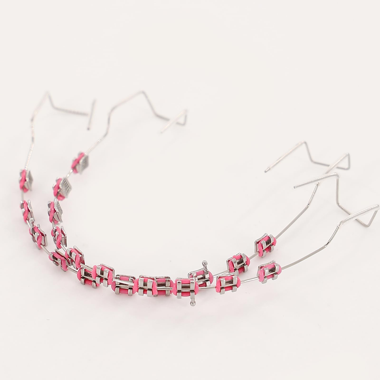 1 Pair Temporary Removable Teeth Braces, Clip on Braces for Teeth with Metal