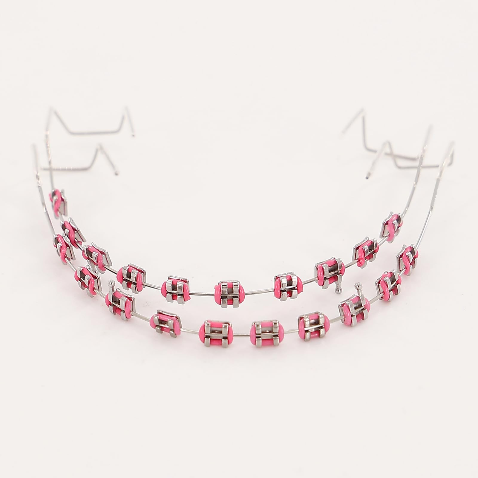 1 Pair Temporary Removable Teeth Braces, Clip on Braces for Teeth with Metal