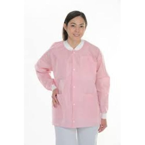 Extra-Safe Medical Lab Jacket – Pink Medium 10/Pk